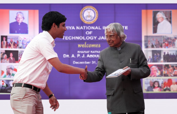 Presenting ‘It Is Possible” to late Dr. A.P.J. Abdul Kalam sahib at MNIT Jaipur.